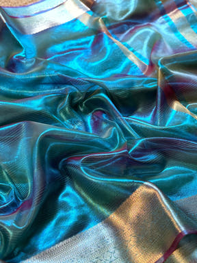Radiance Dual Tone Tissue Silk Saree