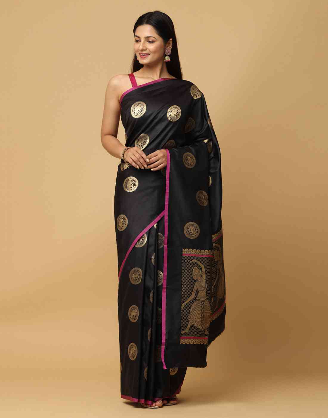  Pure Banarasi Katan Silk Kanchi Zari Weaving Saree