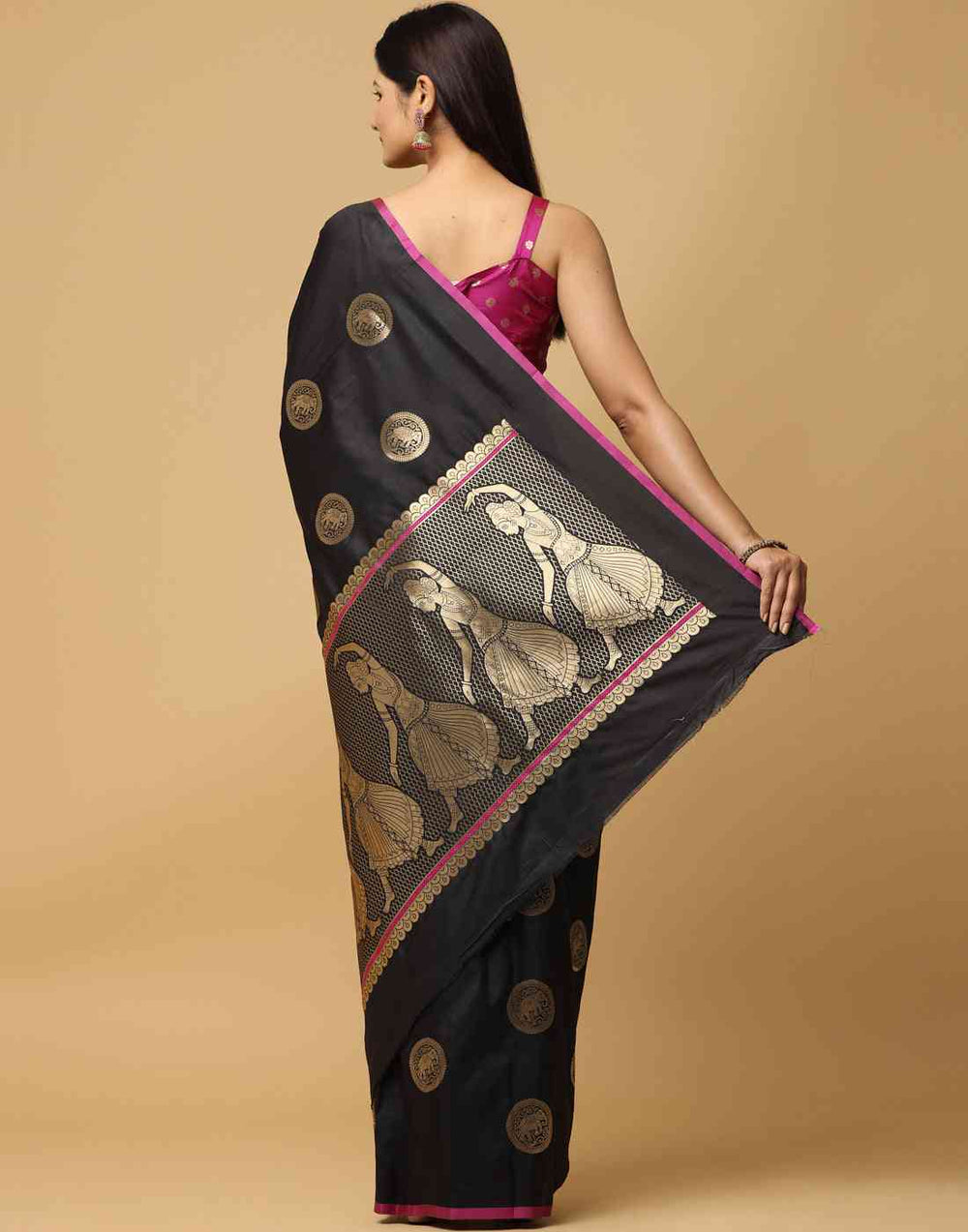  Pure Banarasi Katan Silk Kanchi Zari Weaving Saree