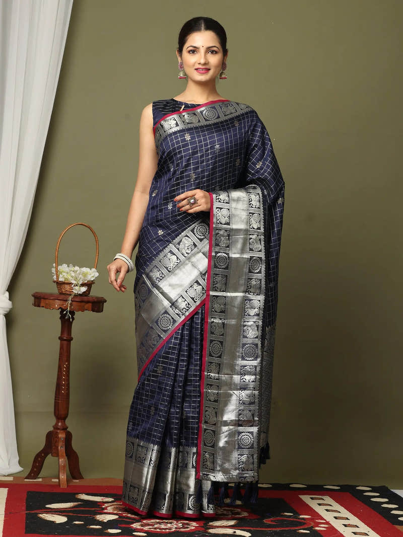 Kanjivaram Soft Silk Designer Saree
