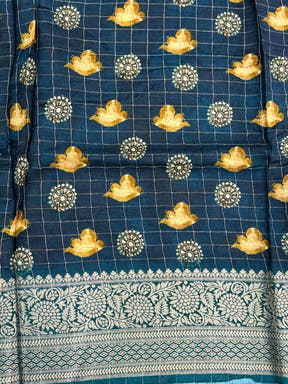 Green Pure Viscose Kalalmkari Print Saree