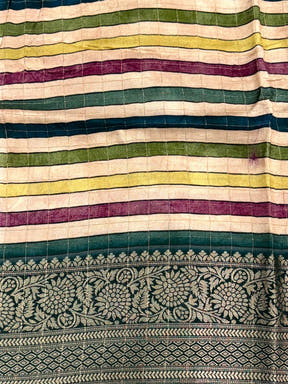 Navy Blue Pure Viscose Kalalmkari Print Saree