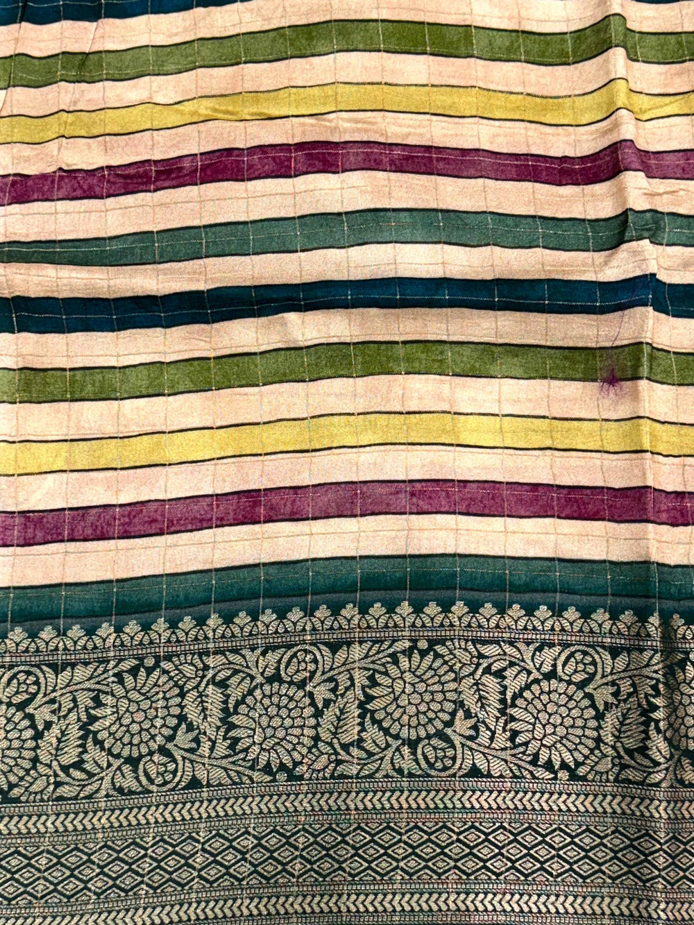 Navy Blue Pure Viscose Kalalmkari Print Saree