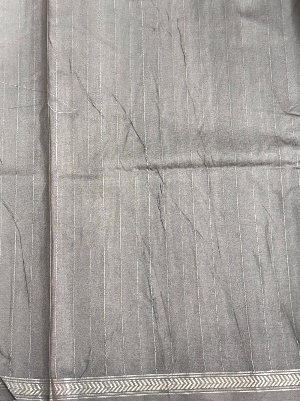 Radiant White Floral Tussar Silk Saree
