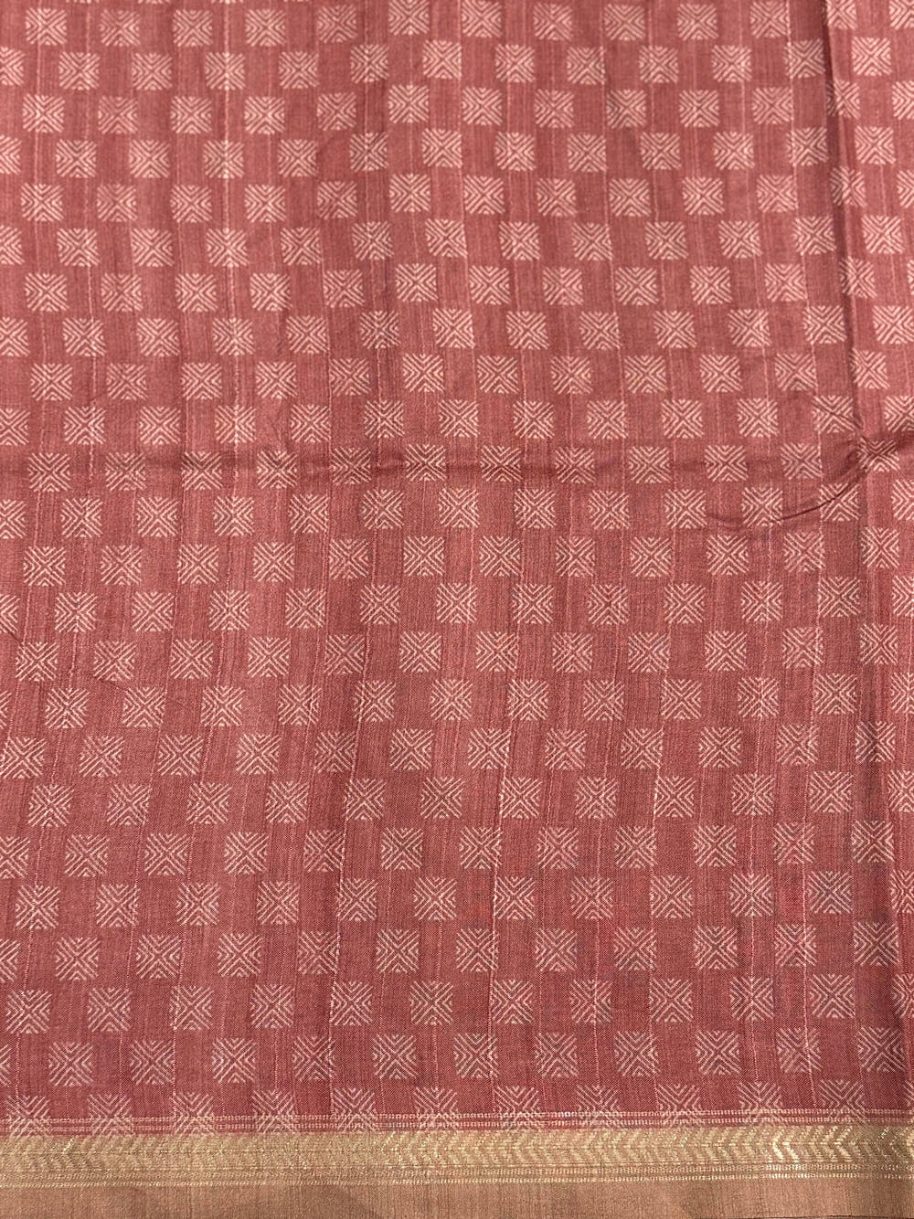 Tussar Ghicha Silk Bandhani Print Saree