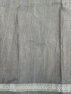 Tussar Ghicha Silk Striped Printed Saree