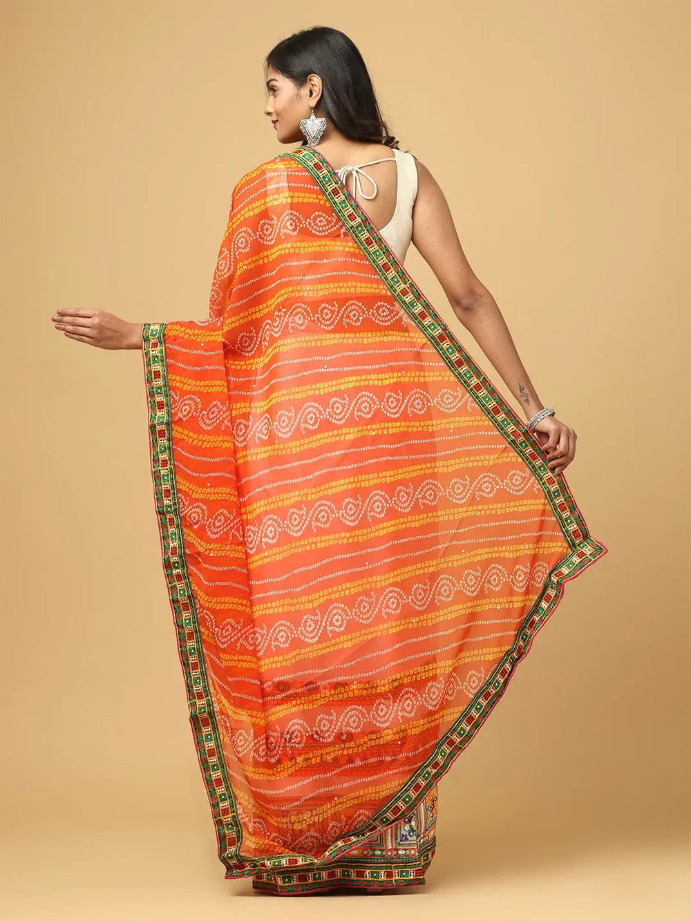 Royal Katchi Embroidery Festive Wear Saree