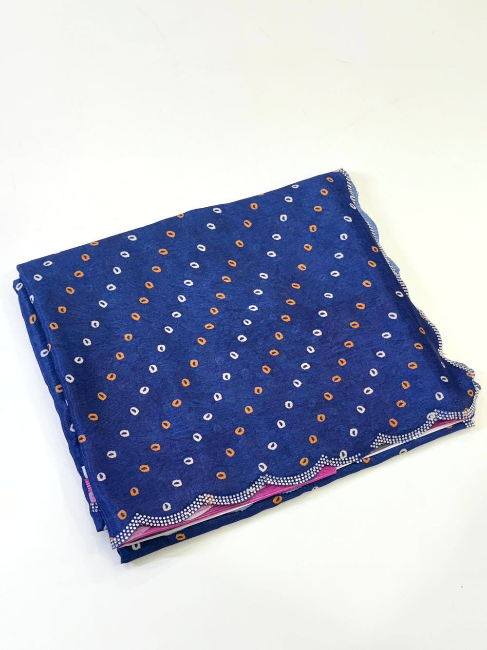 Artistic Chiffon Bandhej Print Saree
