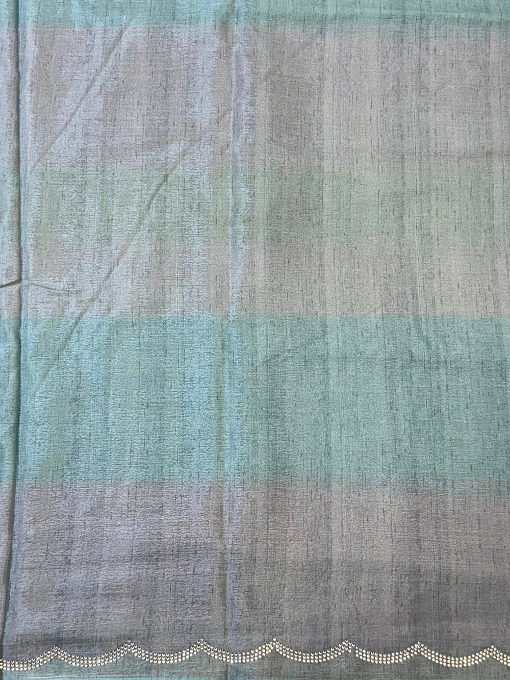 Radiant Soft Chiffon Swarovski Striped Saree