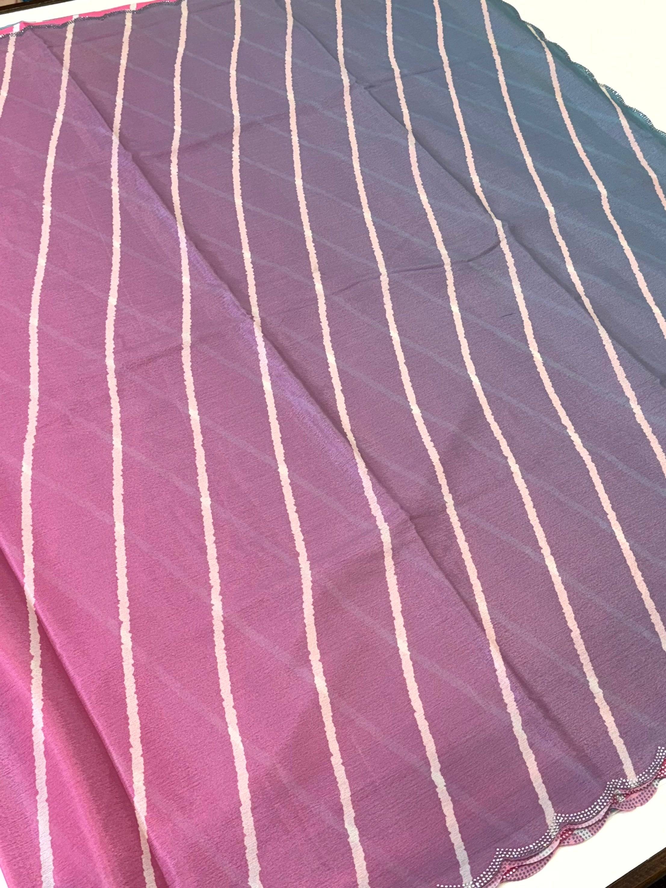 Radiance Lehriya Chiffon Saree
