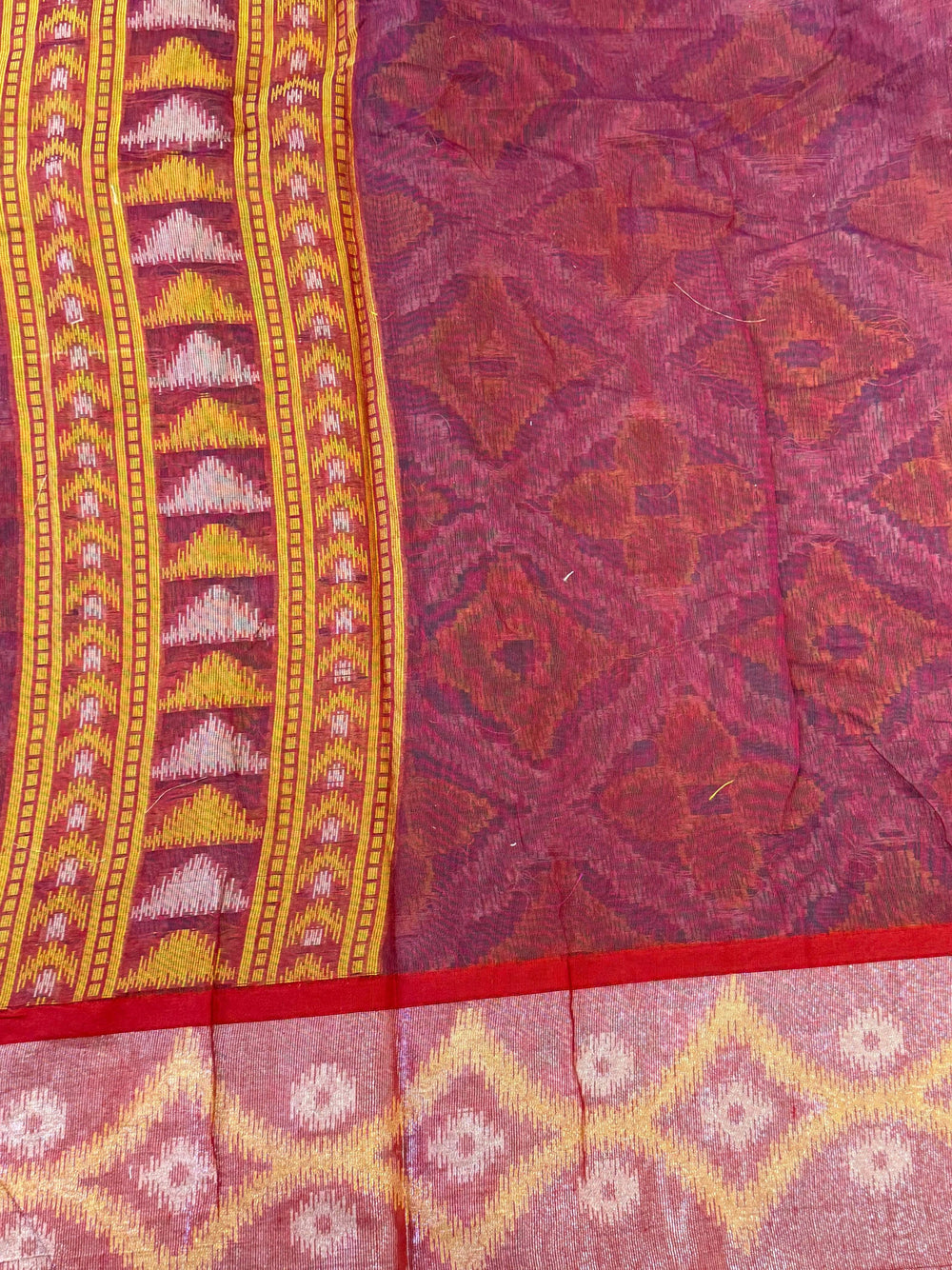 Elegant Green Chanderi Ikkat Saree