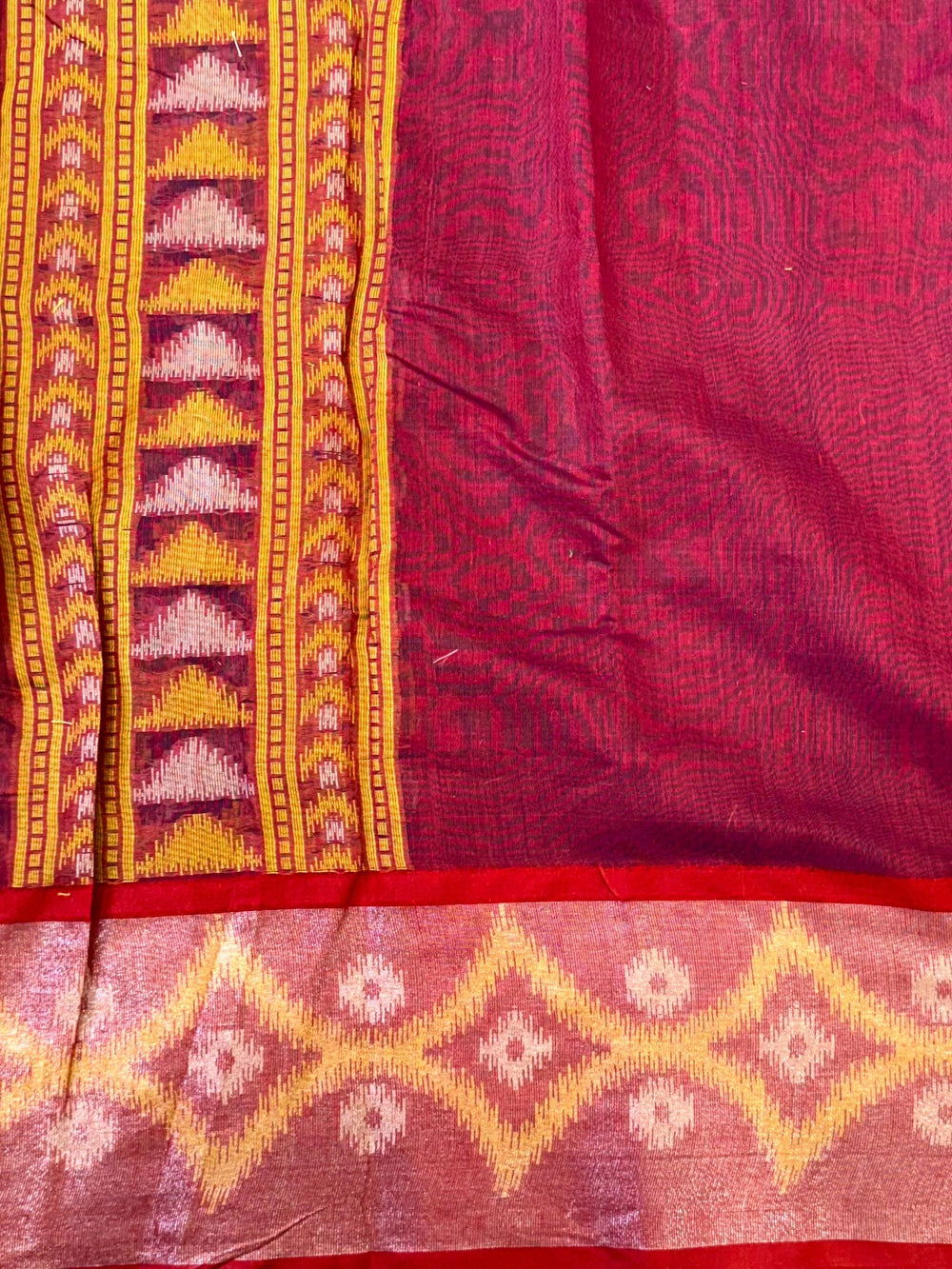 Radiant Purple Chanderi Ikkat Saree