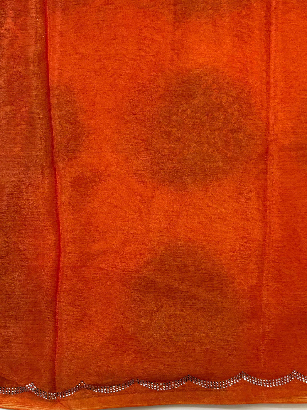 Vibrant Chiffon Bandhej Swarovski Saree