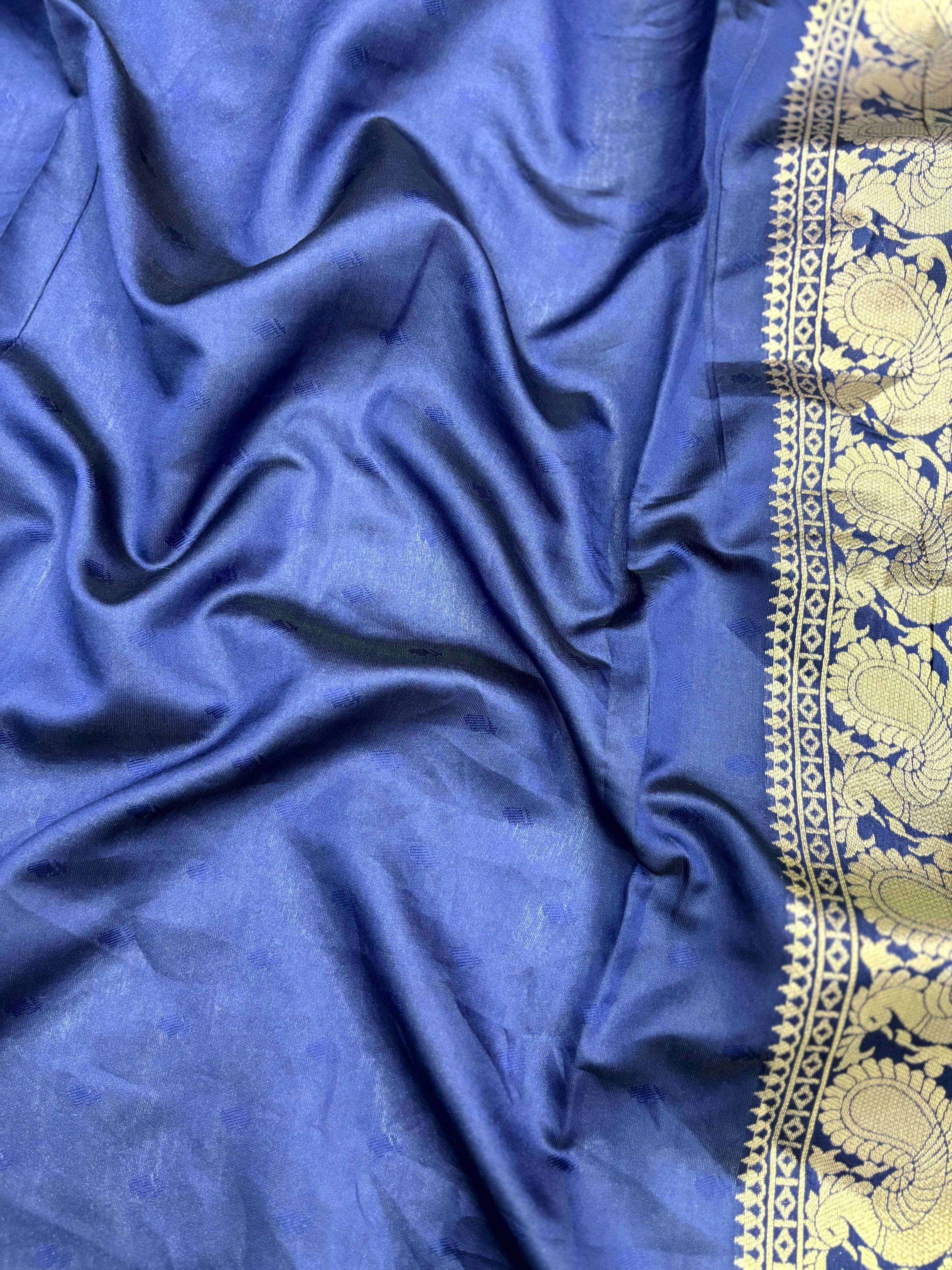 Green Silver Zari Butta Kanjivaram Silk Saree