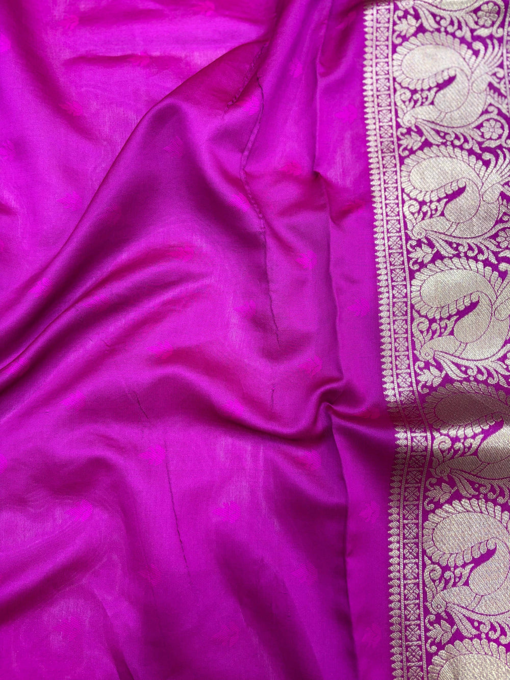 Rama Banarasi Silver Buttas Zari Weaving Saree
