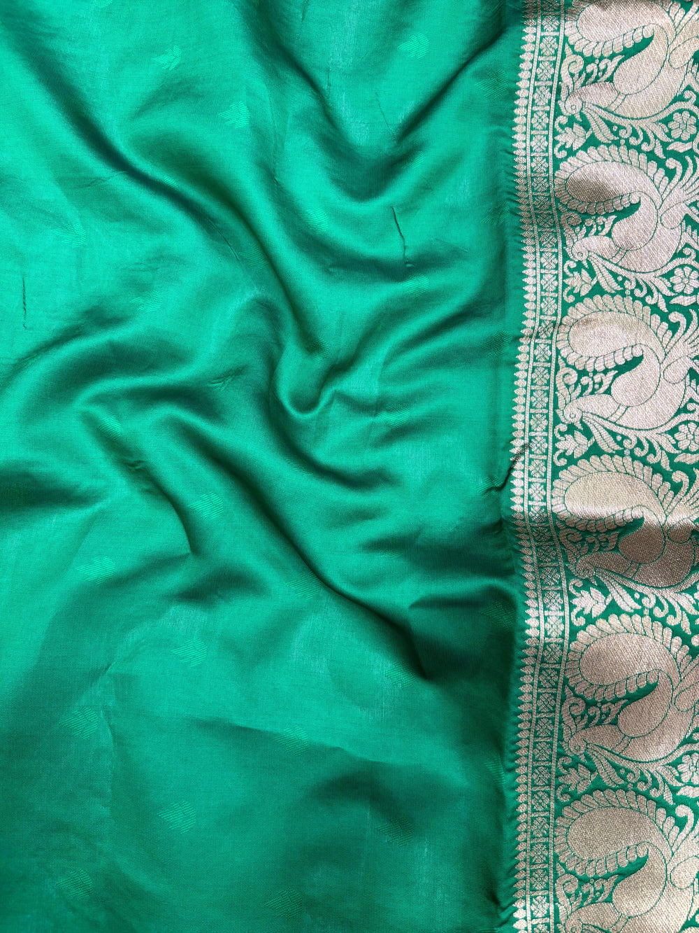 Purple Banarasi Silver Buttas Zari Weaving Saree