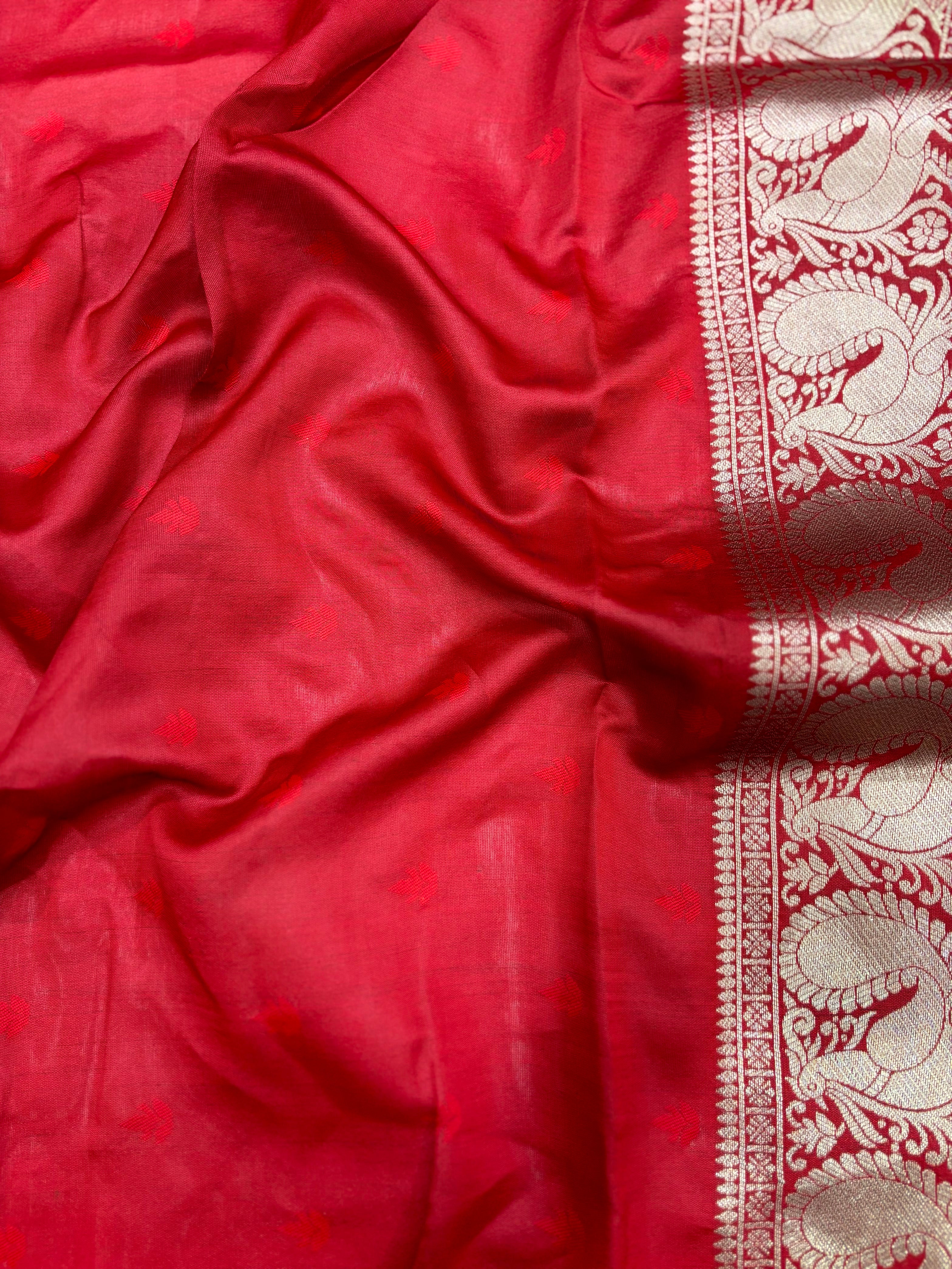 Black Banarasi Silver Buttas Zari Weaving Saree