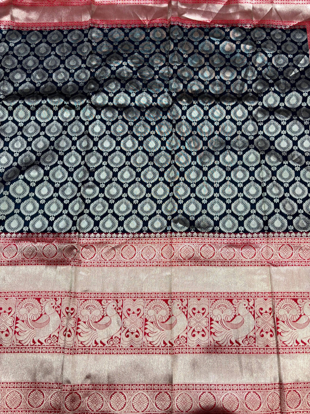 Radiant Black Banarasi Silk Saree