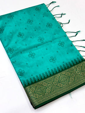 Rama Crystal Raw Silk Kanchi Pattu Saree
