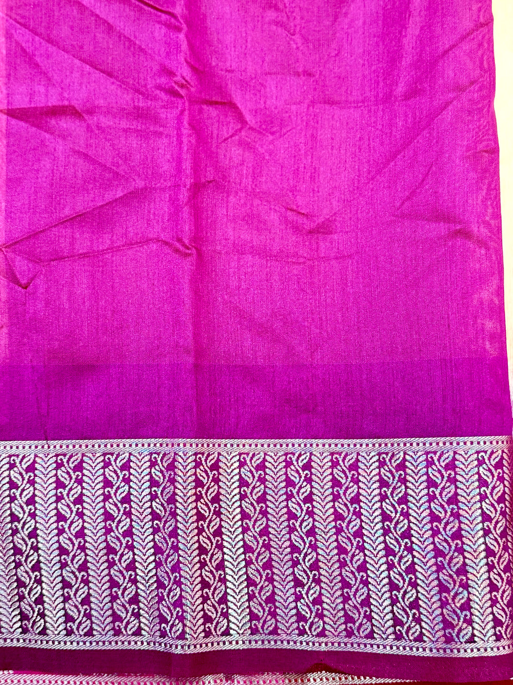 Cream Soft Mull Kanchi Pattu Saree