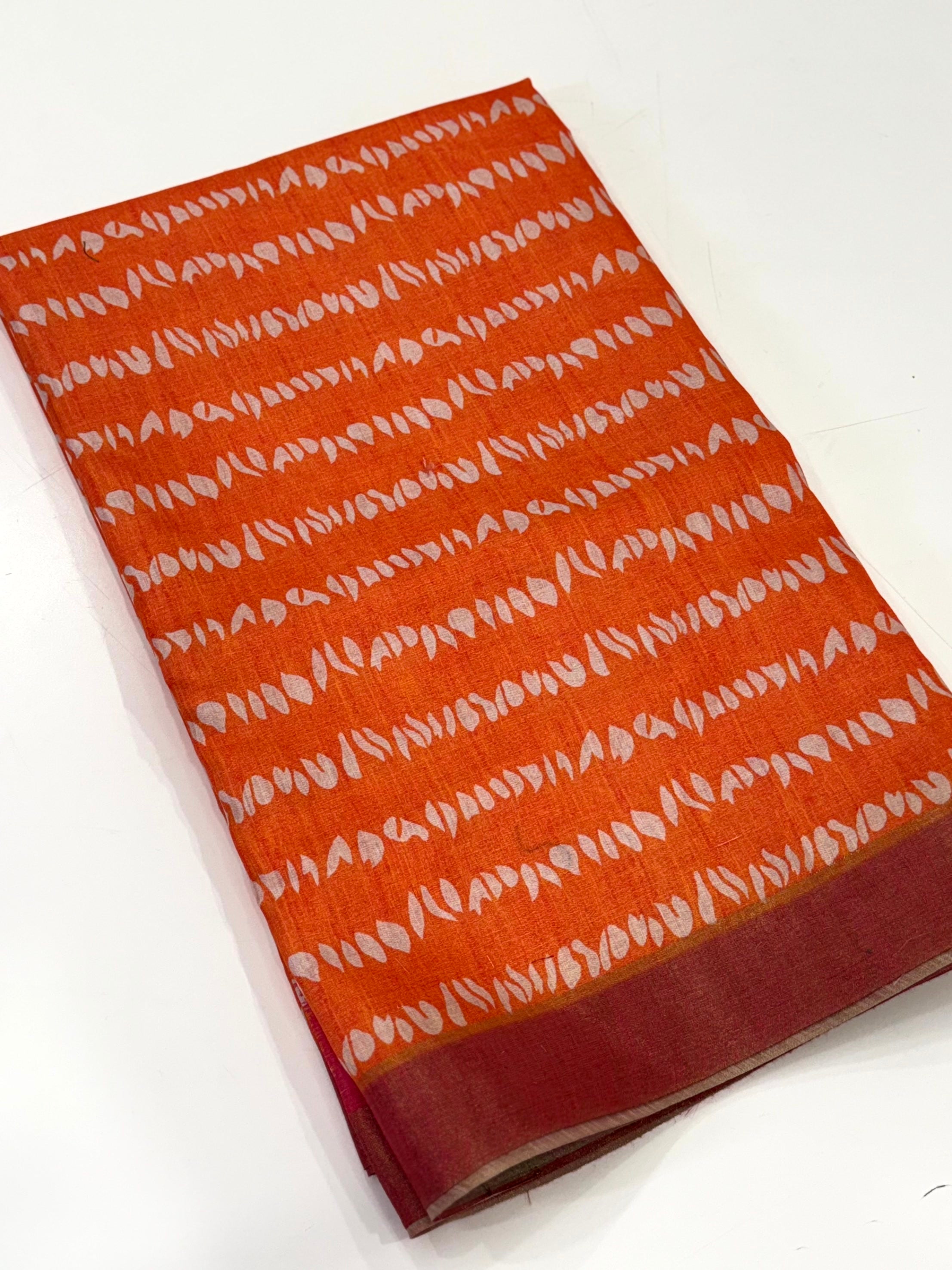 Soft Mul Chanderi Shibori Printed Saree