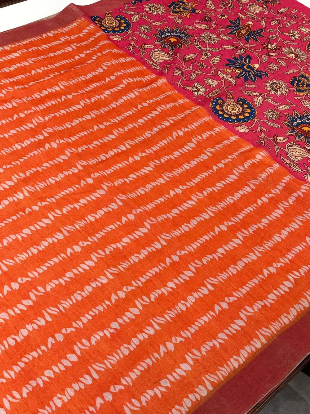 Soft Mul Chanderi Shibori Printed Saree