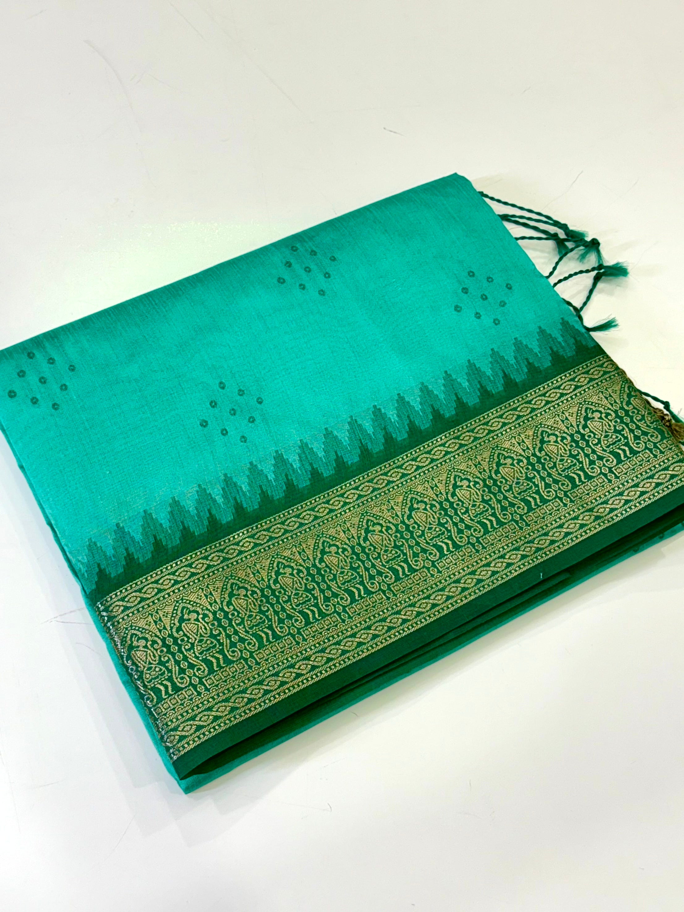 Rama Bandhej Weave Kanchi Pattu Saree