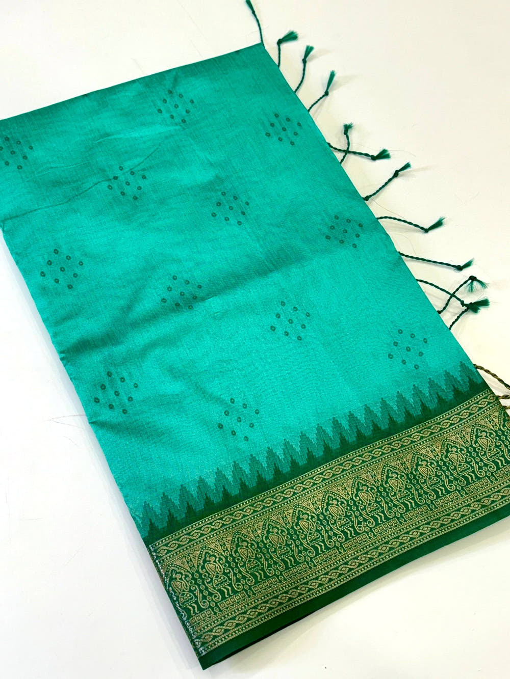 Rama Bandhej Weave Kanchi Pattu Saree