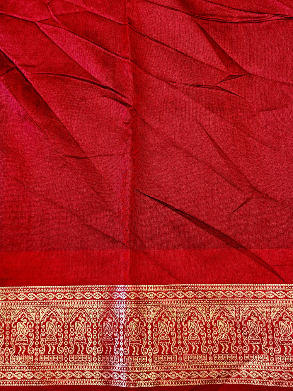 Black Bandhej Weave Kanchi Pattu Saree