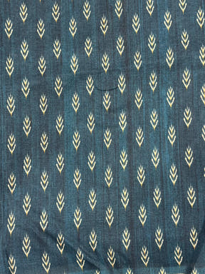 Elegant Navy Bold Ikkat Tussar Saree


