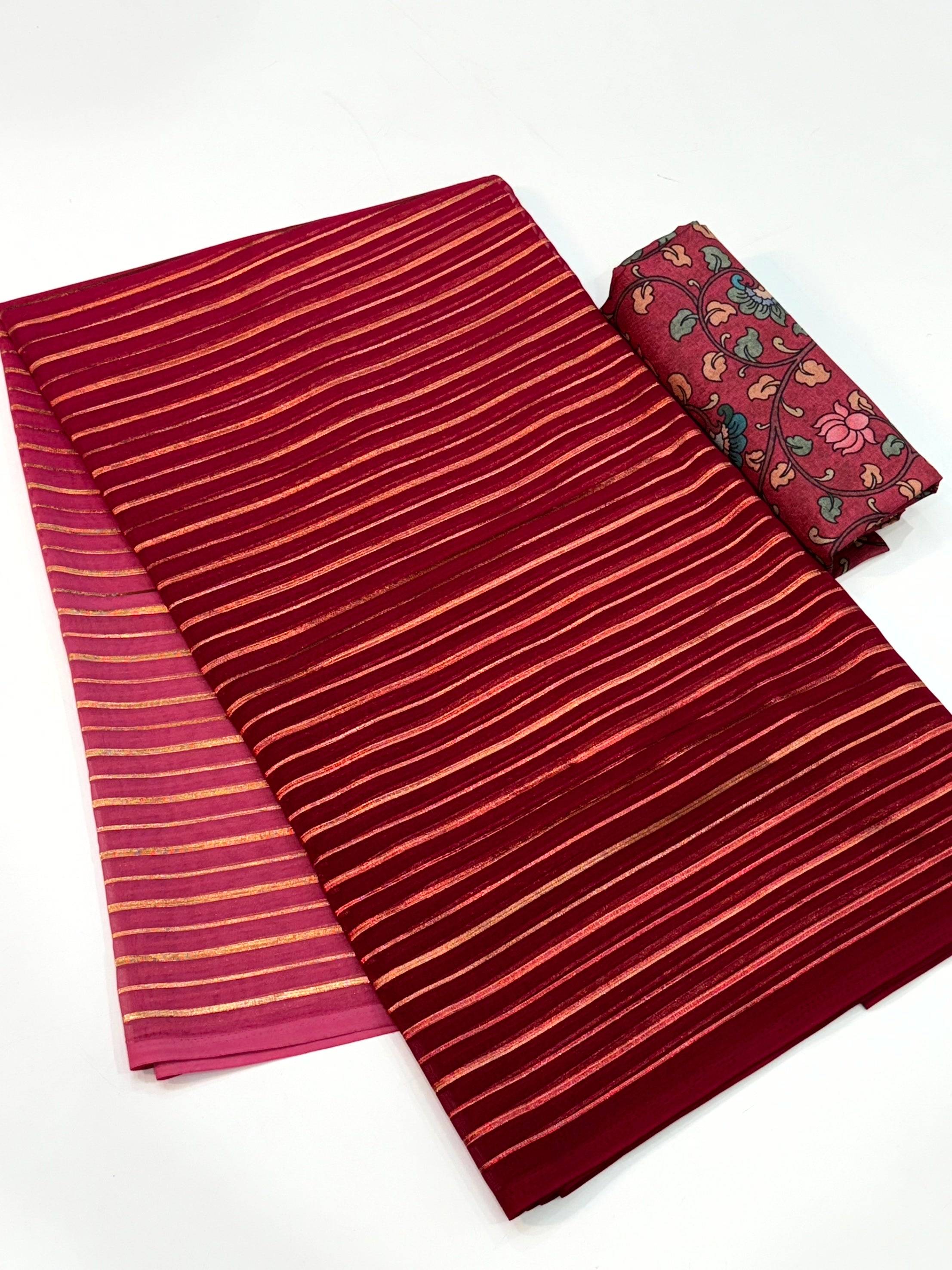 Tradition Soft Chinnon Ombre Saree