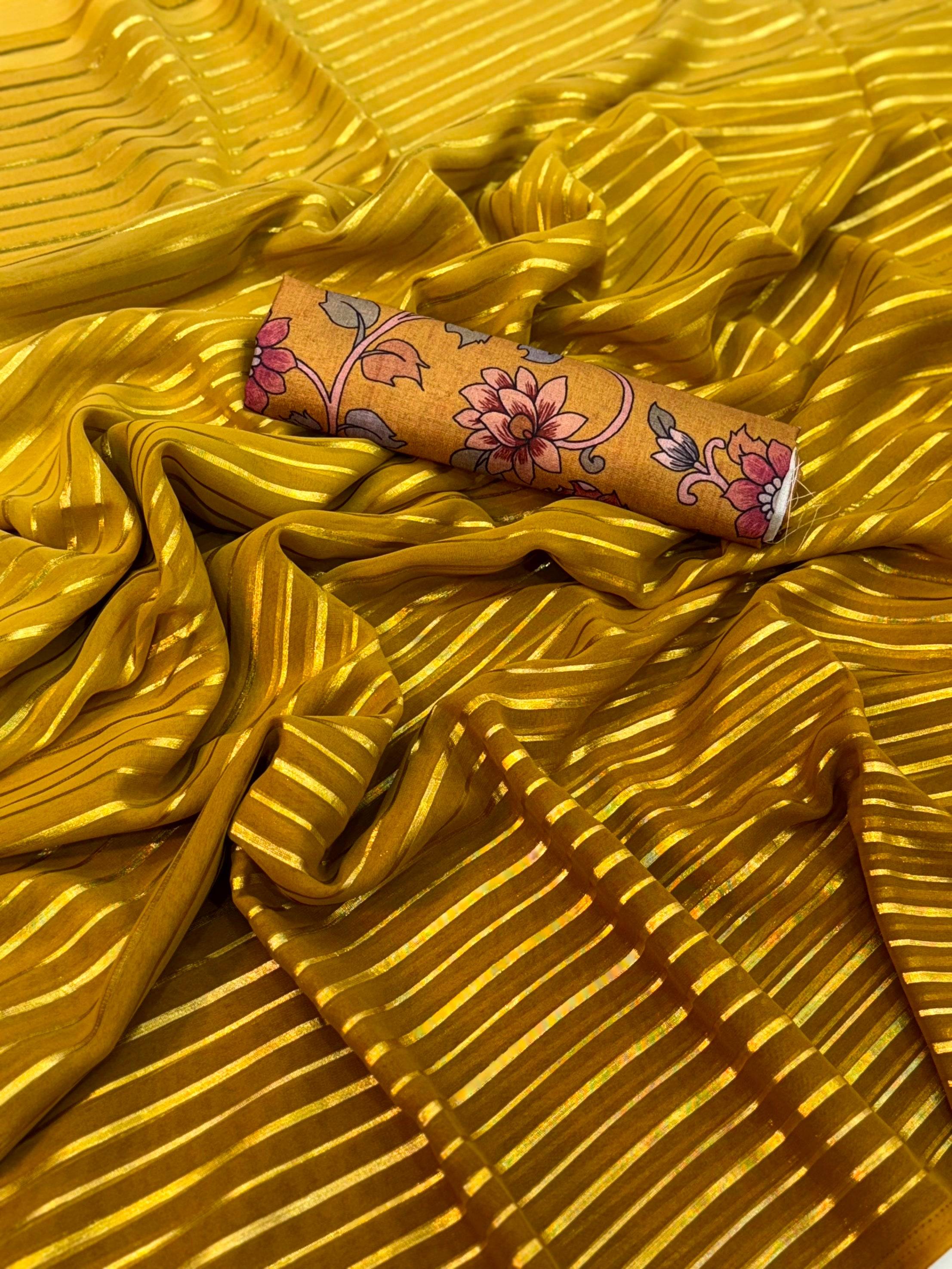Artistic Soft Chinnon Ombre Saree