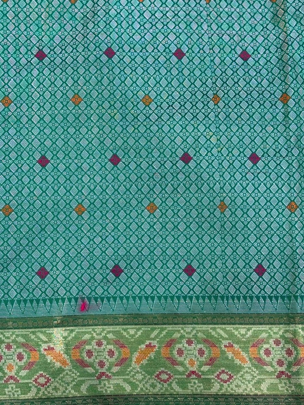 Purple Pochampally Double Ikkat Saree