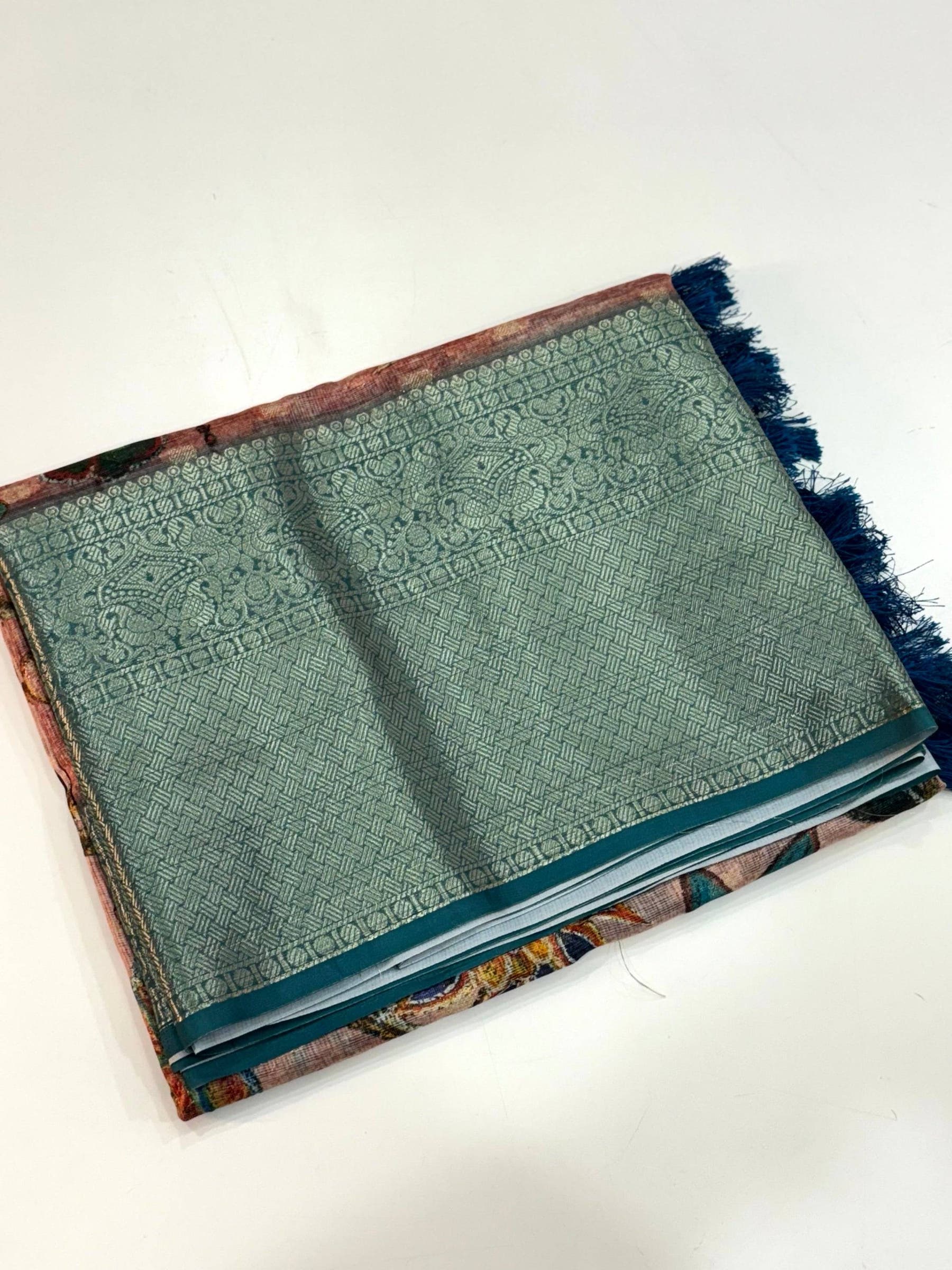 Classic Kalamkari Kota Doriya Saree