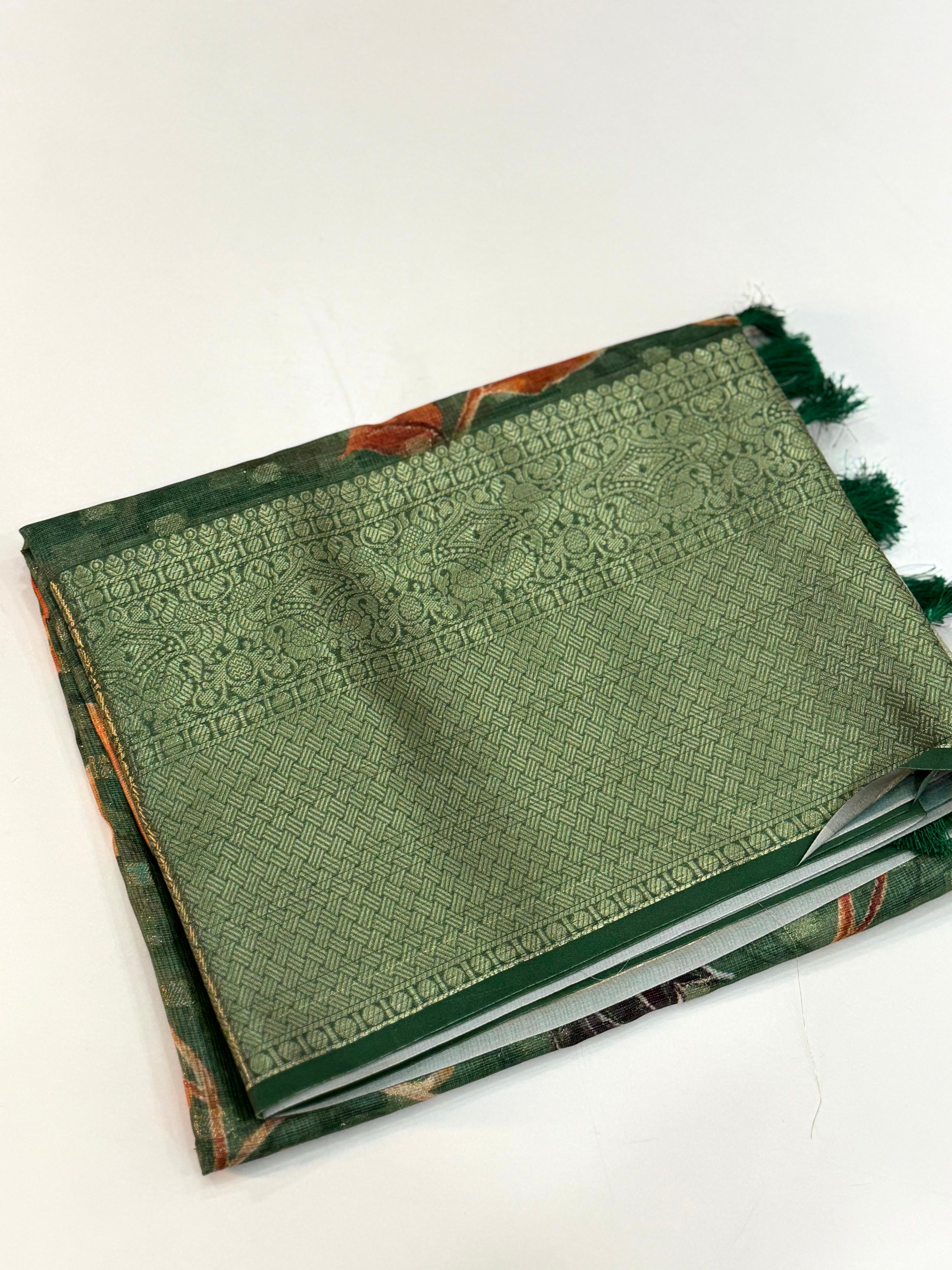 Artistic Kalamkari Kota Doriya Saree