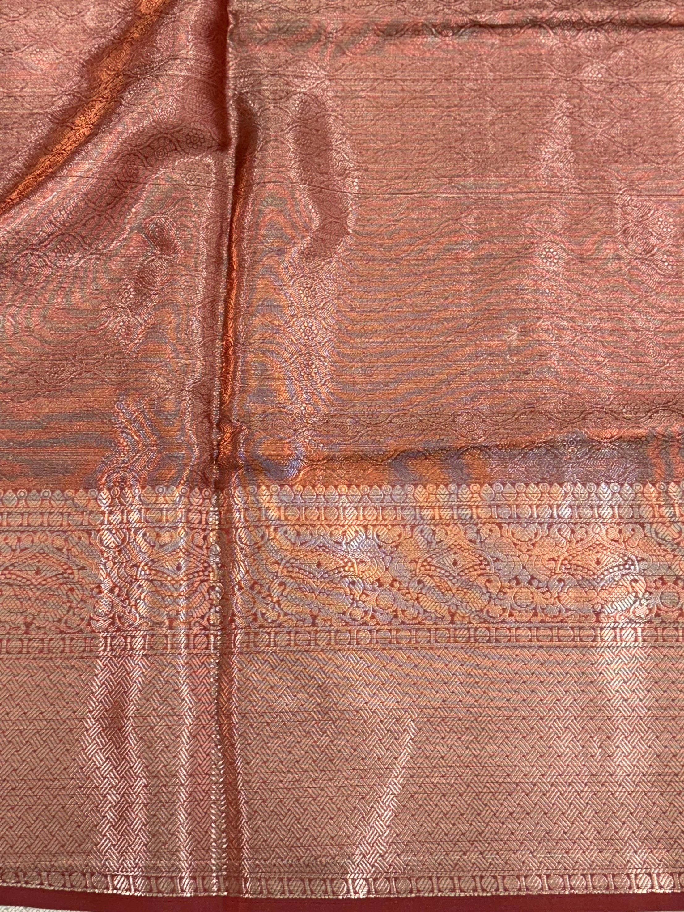 Opulent Kalamkari Kota Doriya Saree