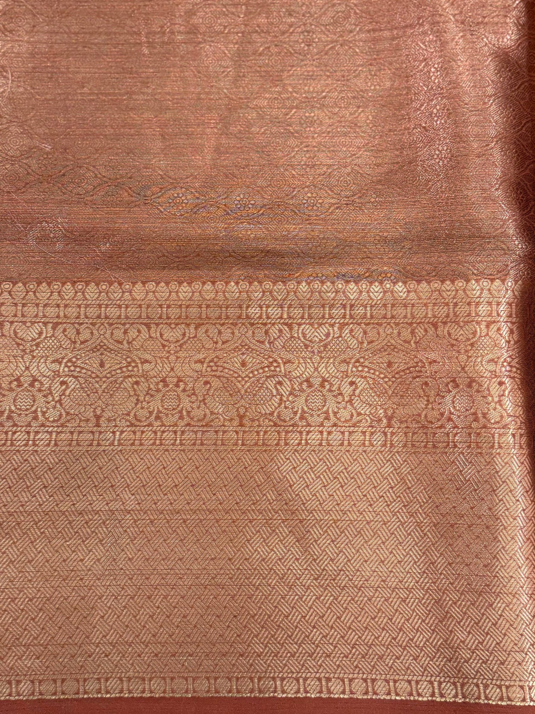 Majestic Kalamkari Kota Doriya Saree
