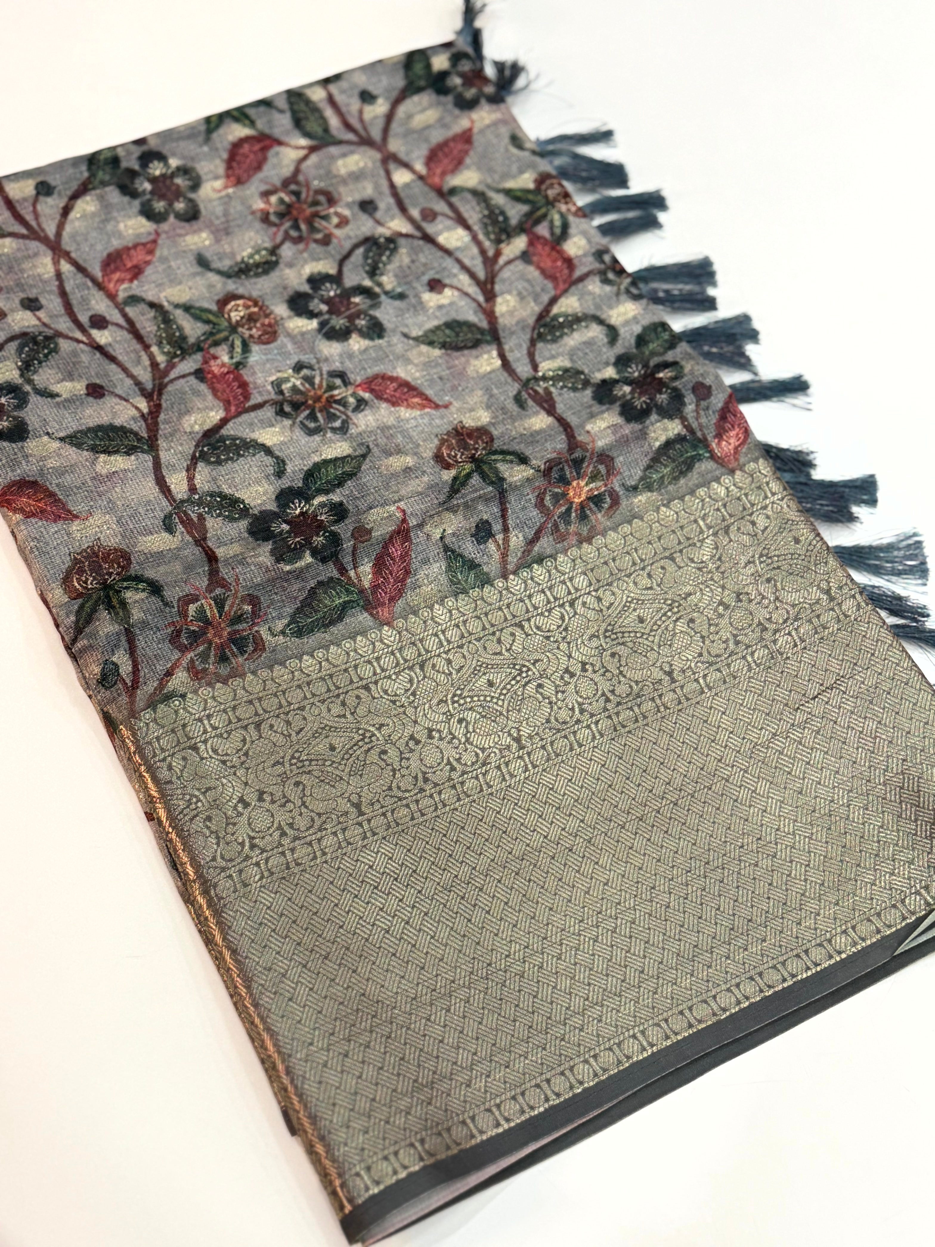 Radiant Kalamkari Kota Doriya Saree