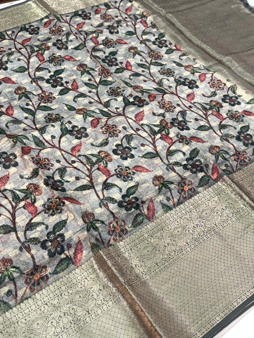 Radiant Kalamkari Kota Doriya Saree
