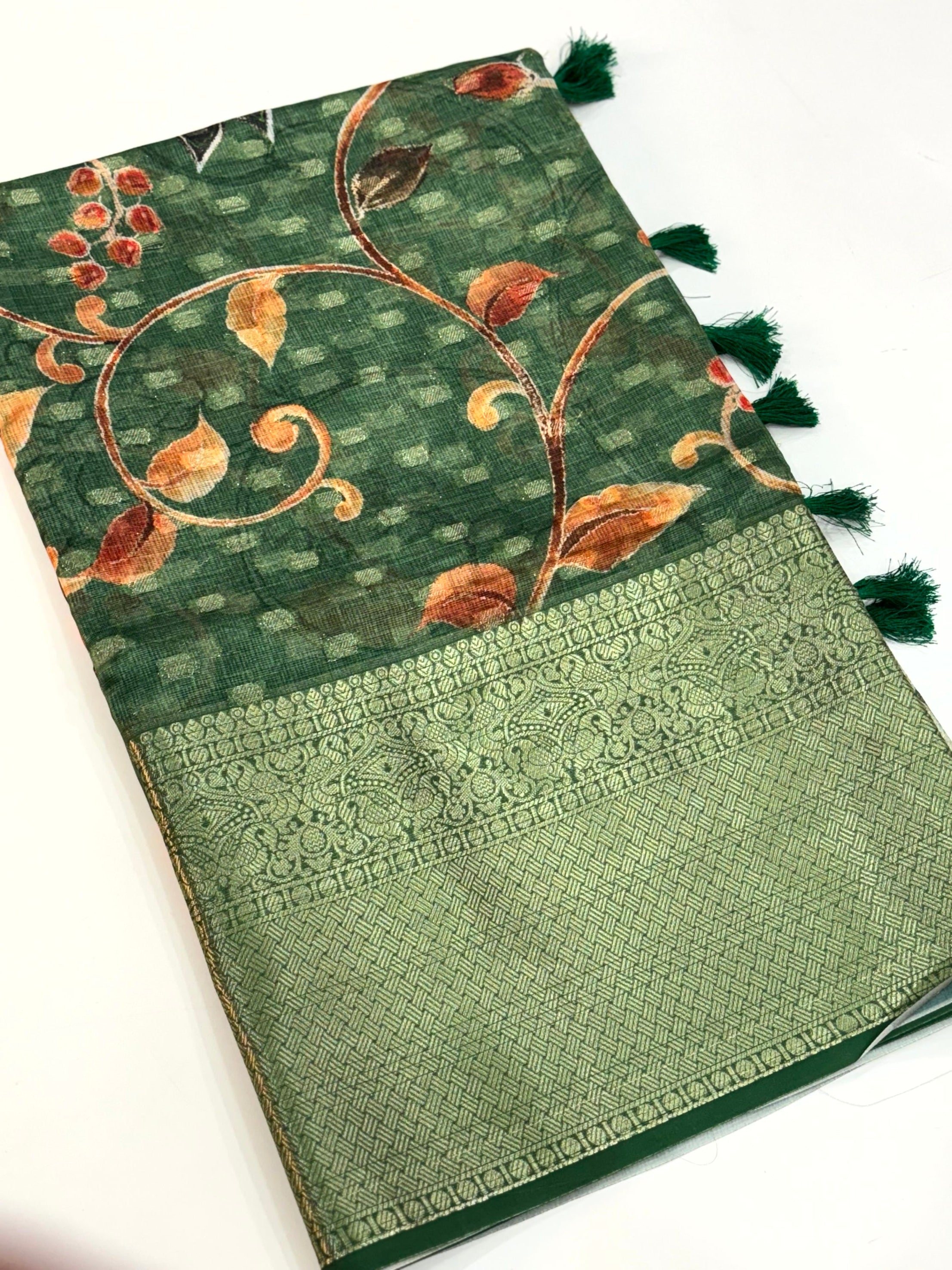 Artistic Kalamkari Kota Doriya Saree