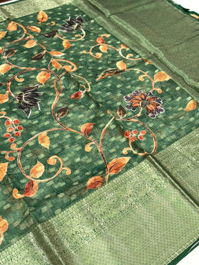 Artistic Kalamkari Kota Doriya Saree
