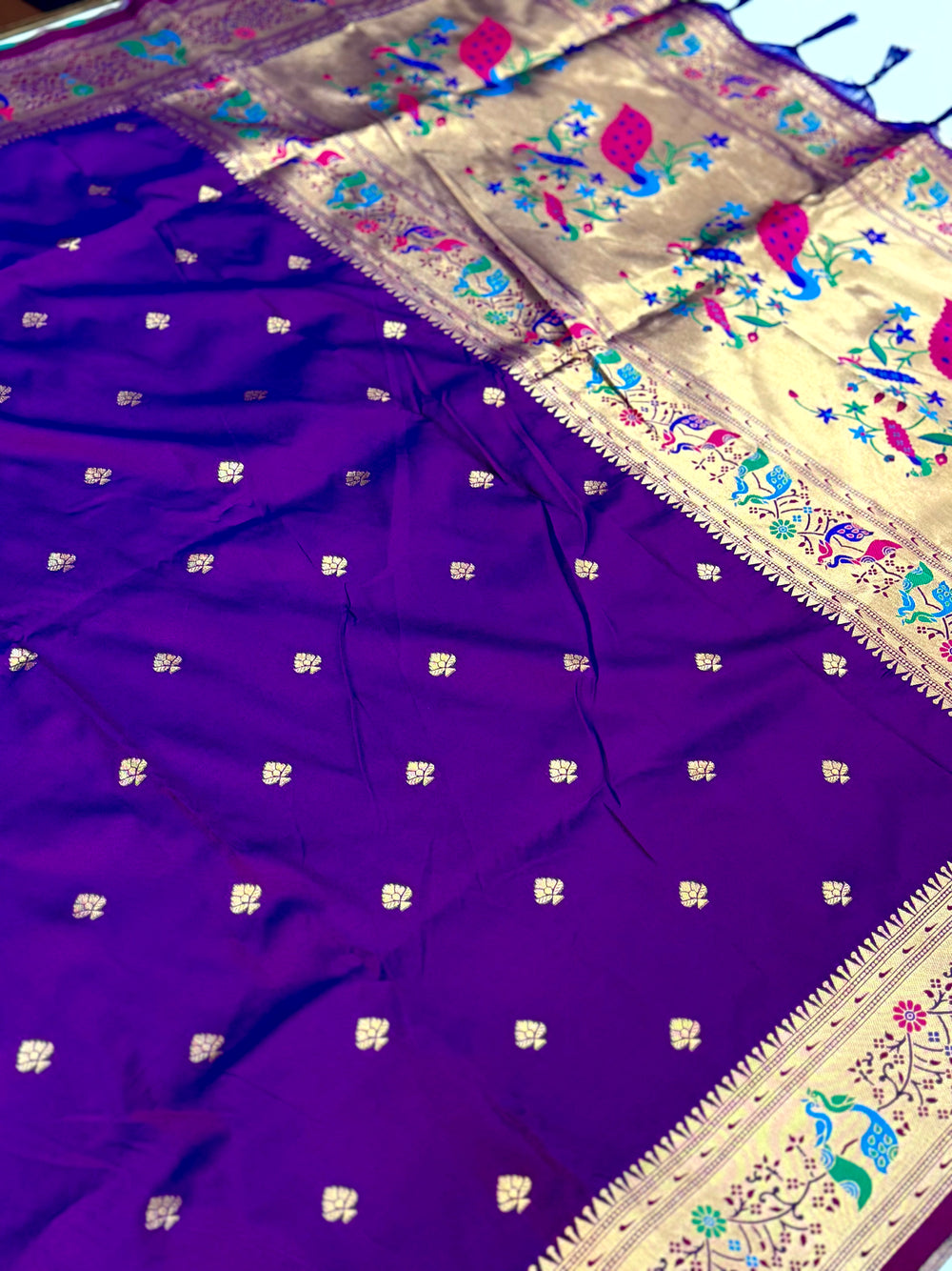Royal Purple Soft Silk Paithani Saree
