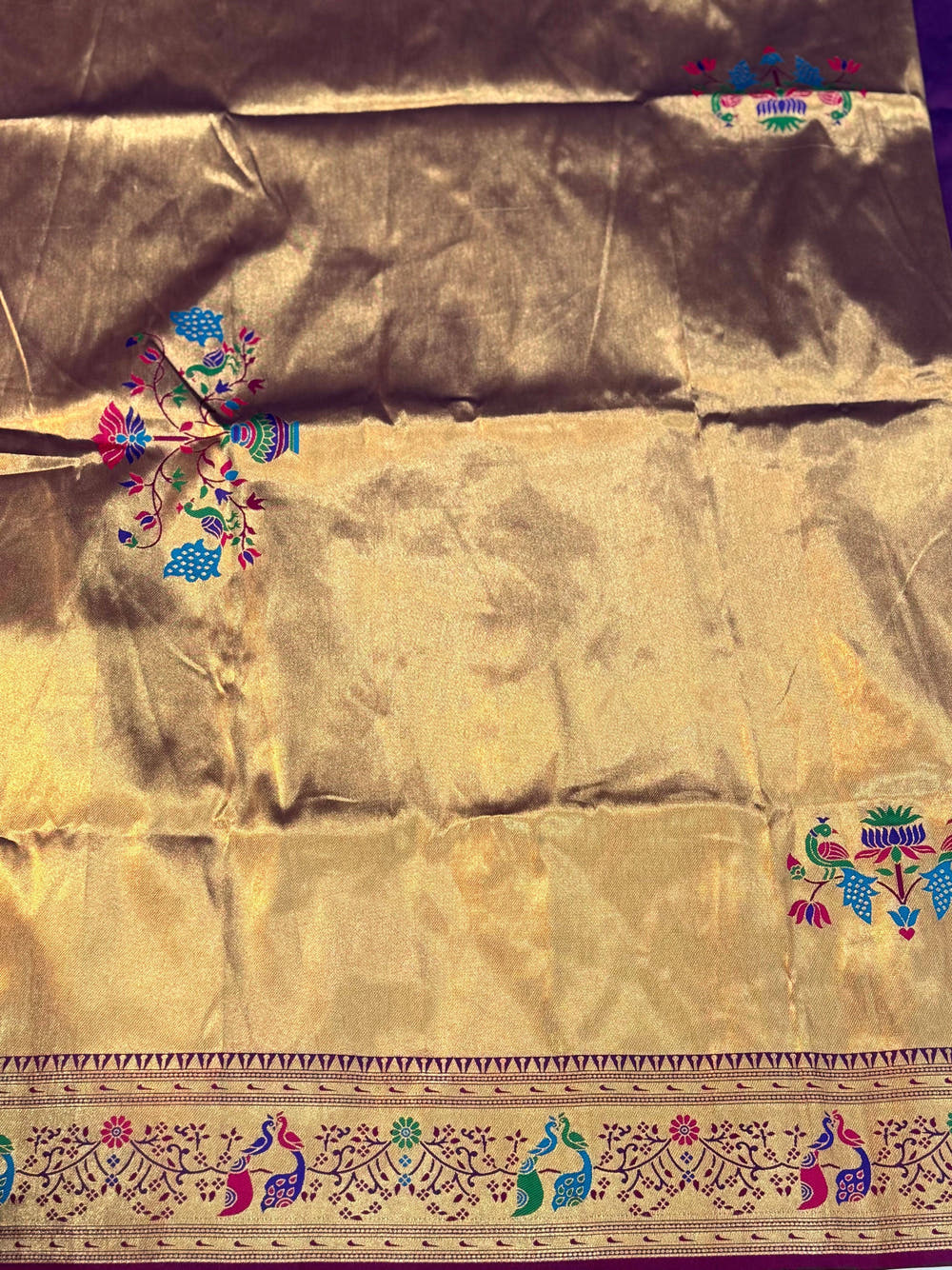 Royal Purple Soft Silk Paithani Saree