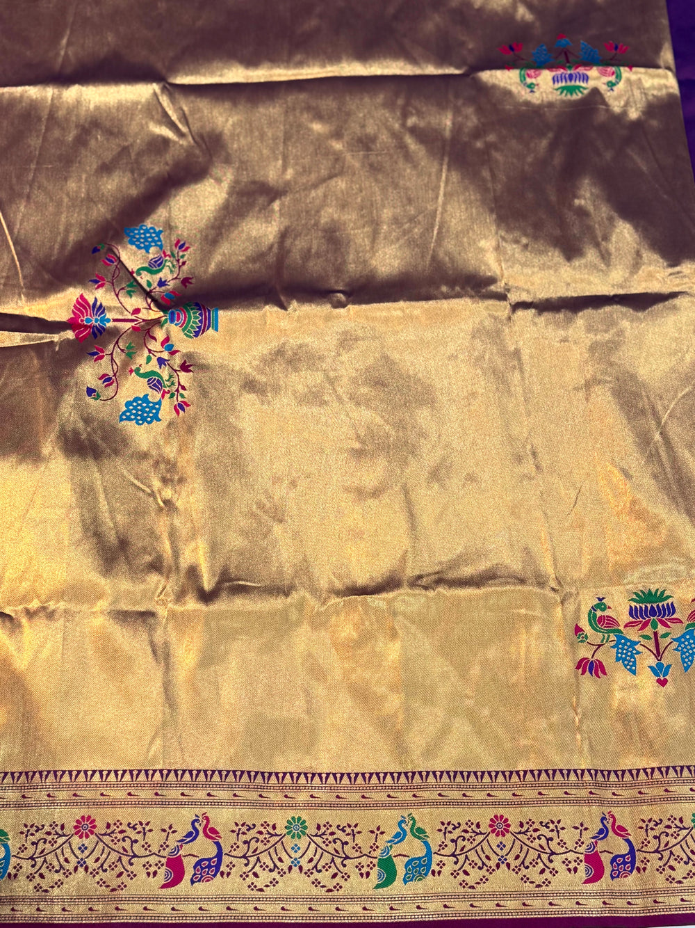 Royal Purple Soft Silk Paithani Saree