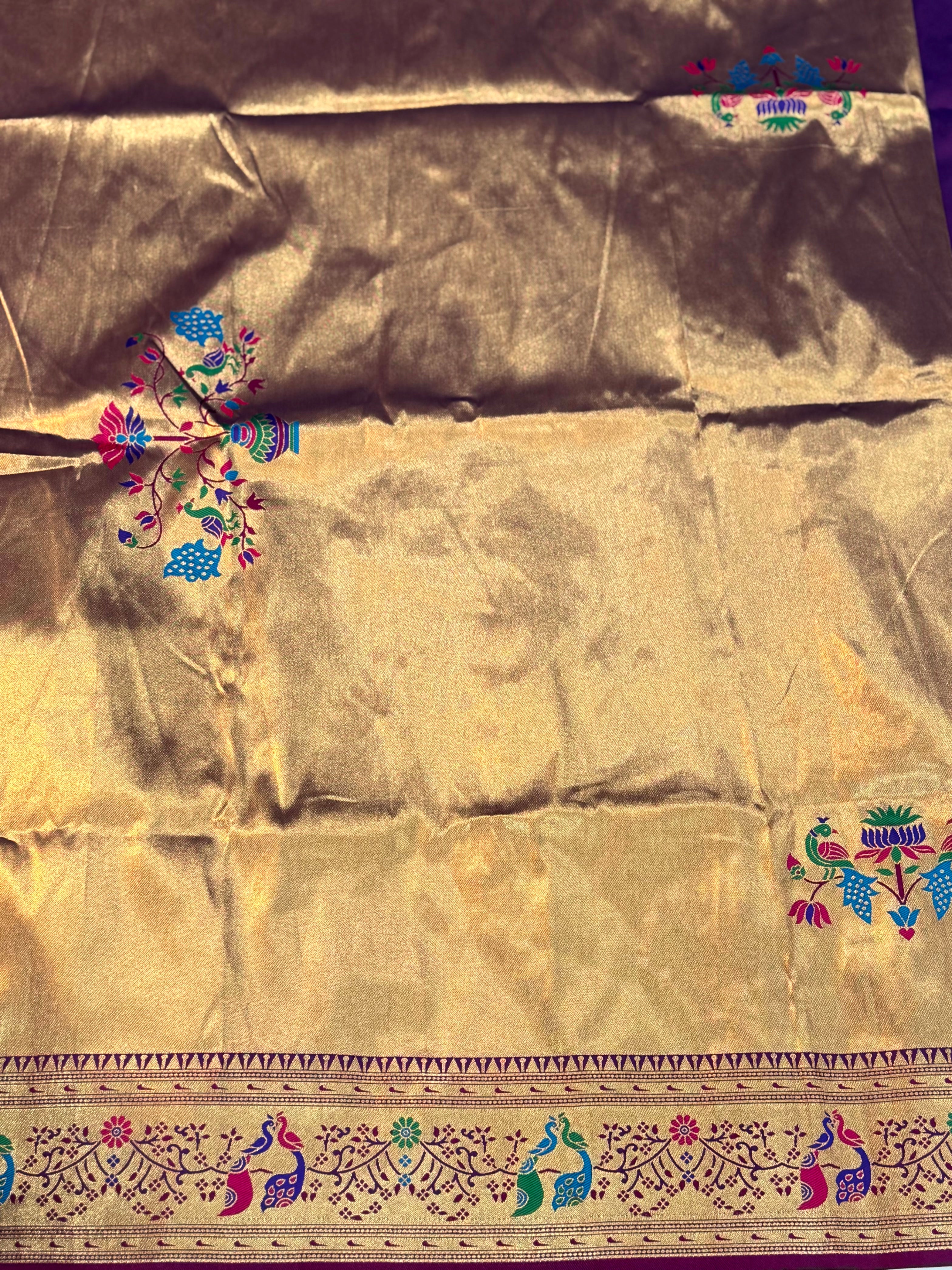 Royal Purple Soft Silk Paithani Saree