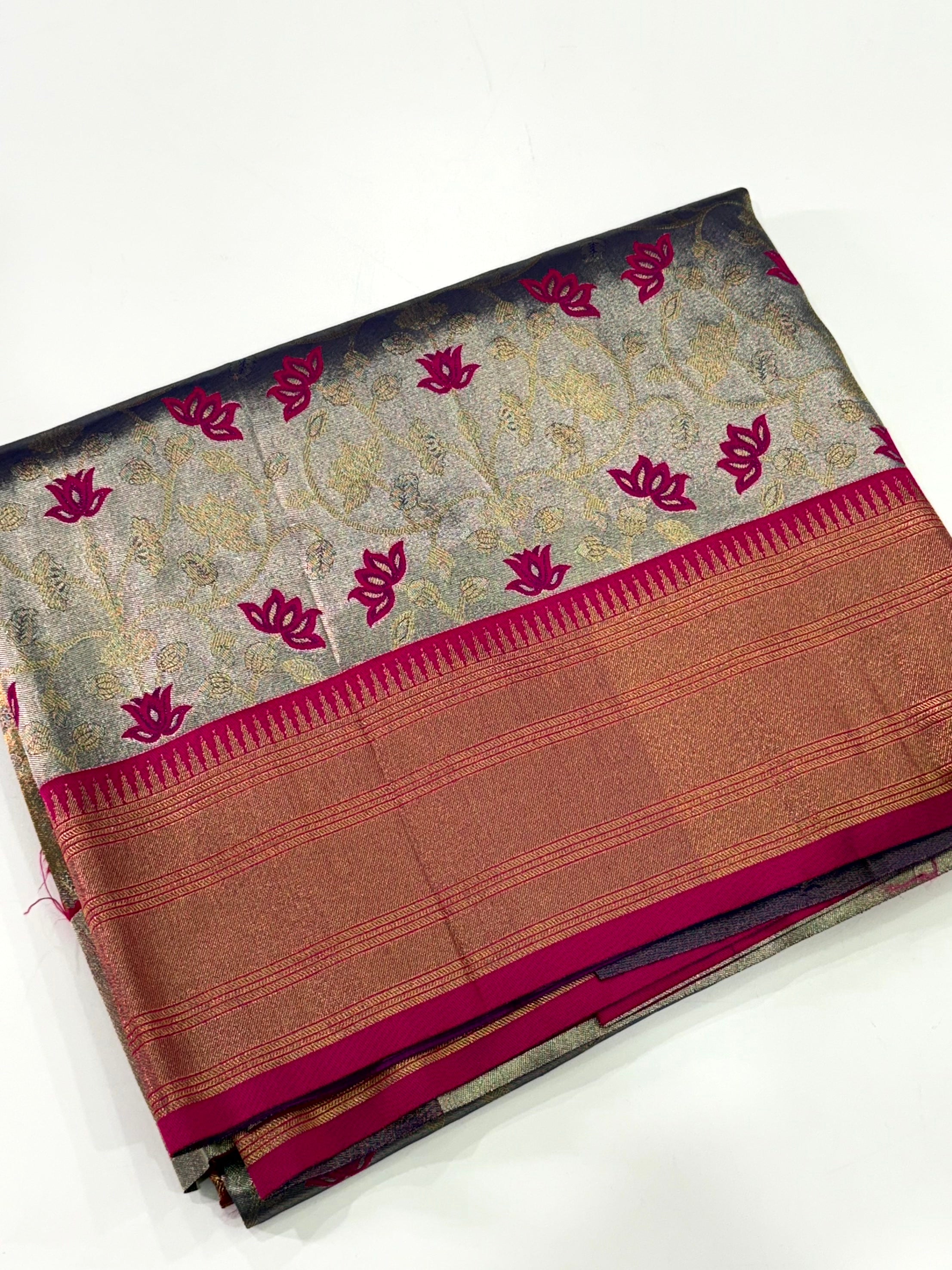 Navy Blue Kanjivaram Pattu Saree