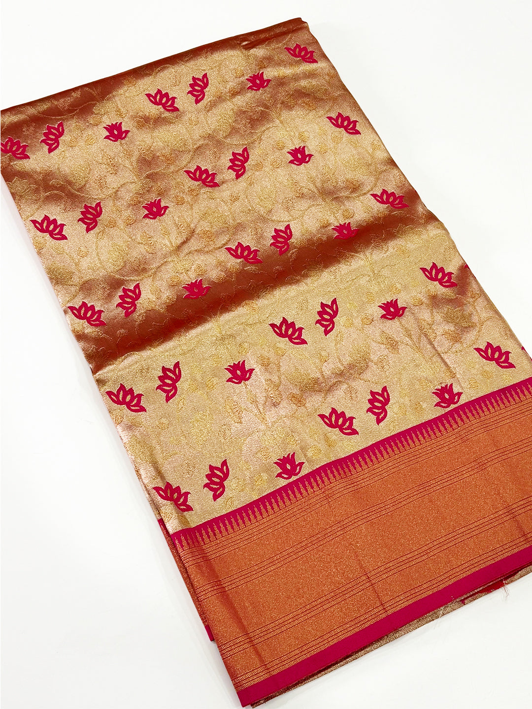 Baby Pink Kanjivaram Pattu Saree