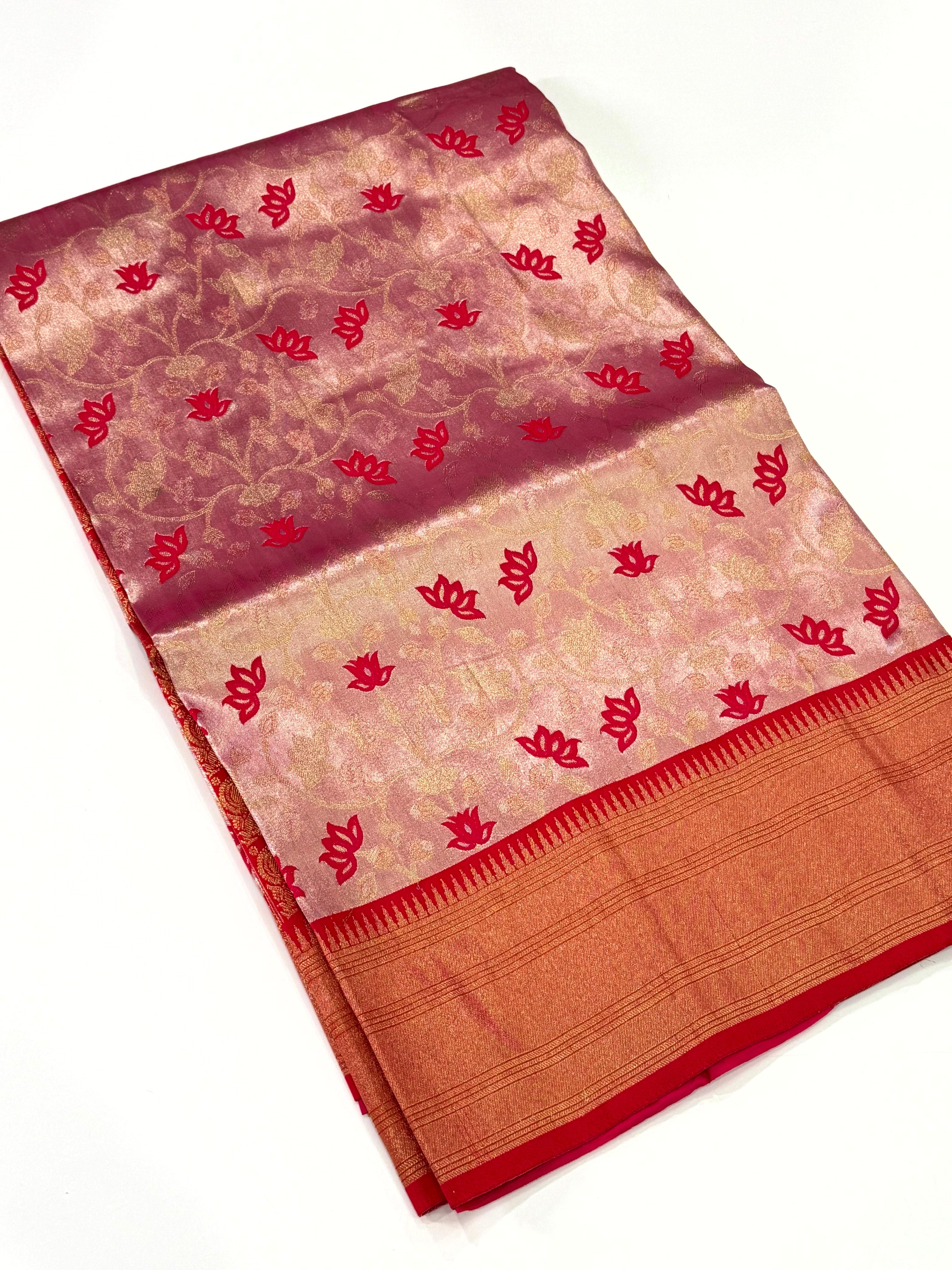 Classic Red Kanjivaram Pattu Saree