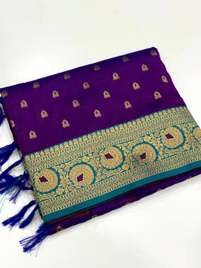 Heritage 1000 Butti Soft Silk Saree