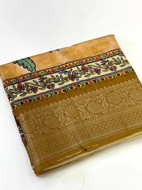 Majestic Pure Viscose Dola Check Saree